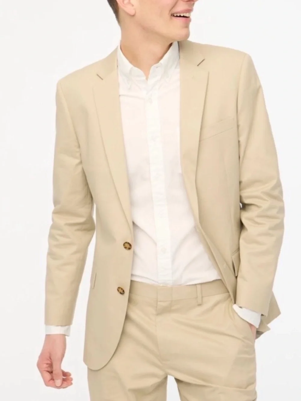 J Crew Blazer 44L Thompson Tan